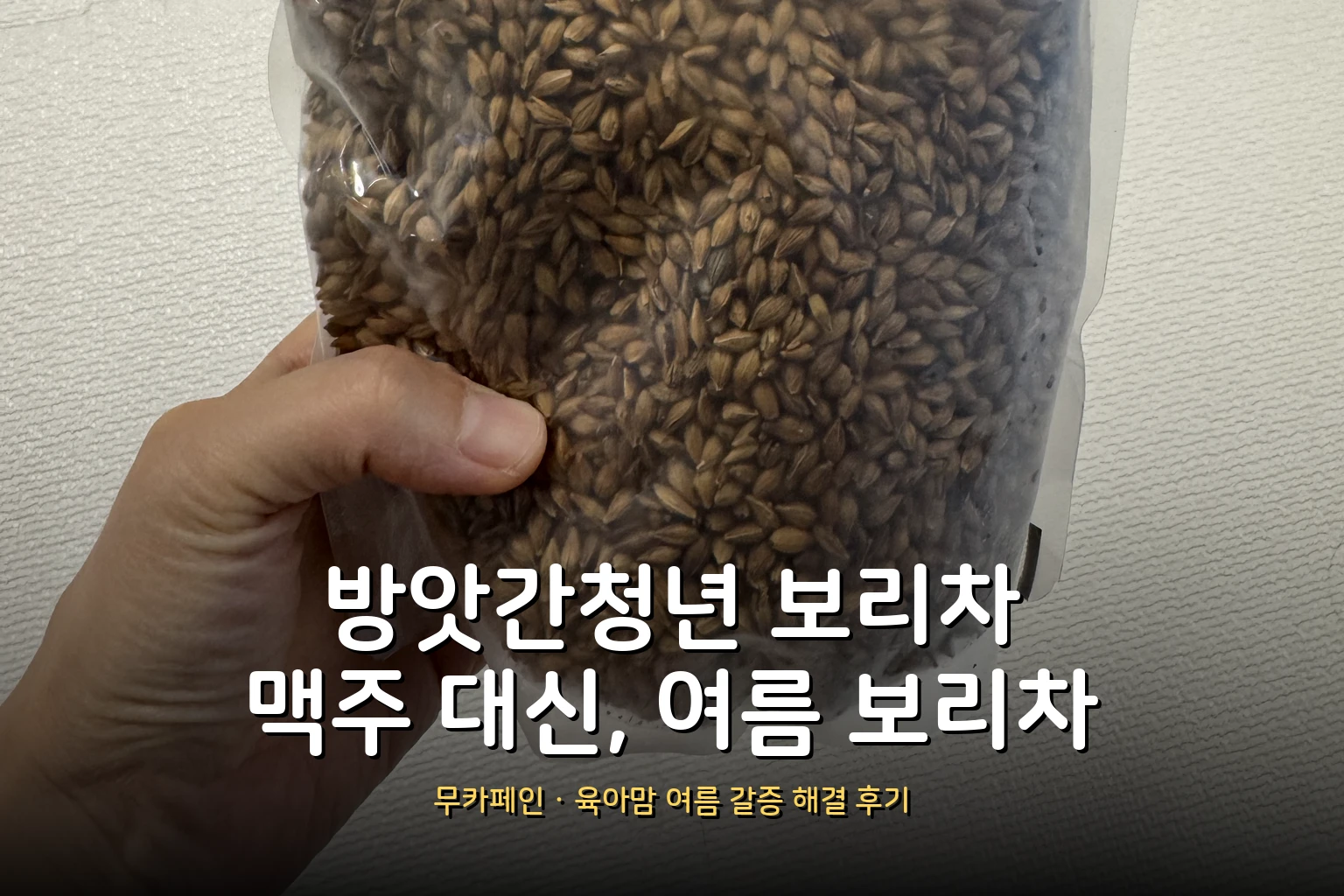 방앗간청년 보리차 후기 – 육아맘의 '맥주 대신 보리차', 여름 갈증엔 이만한 게 없다