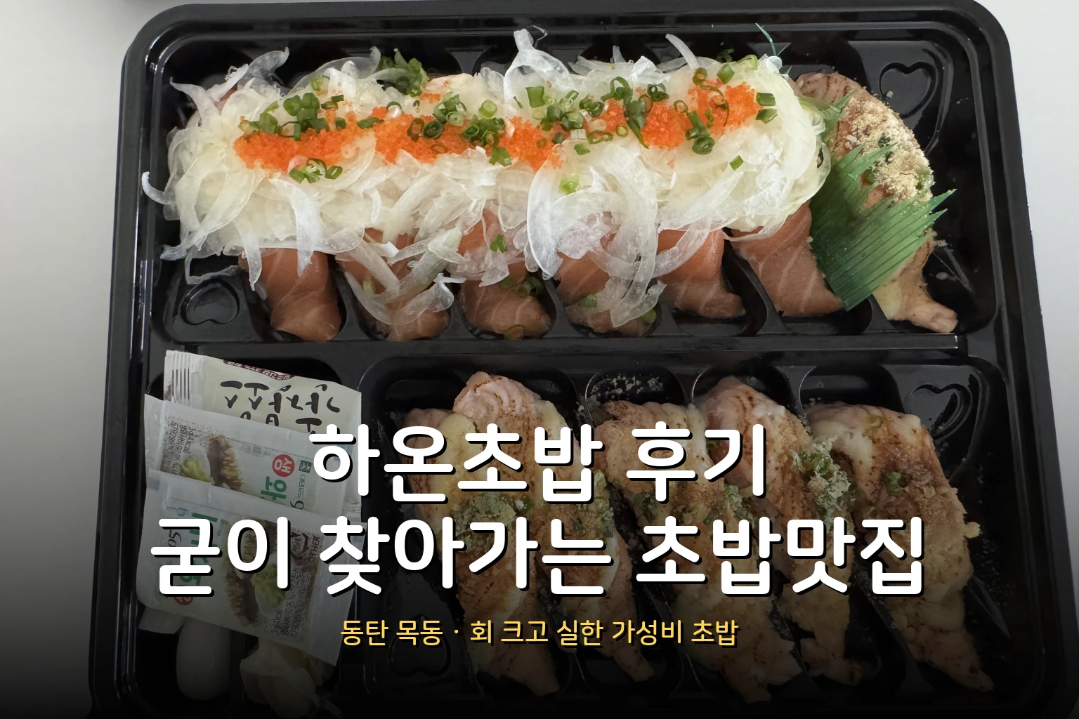 하온초밥 후기 – 동탄 목동 초밥 맛집, 굳이 찾아가 포장하는 이유 (메뉴·가격)