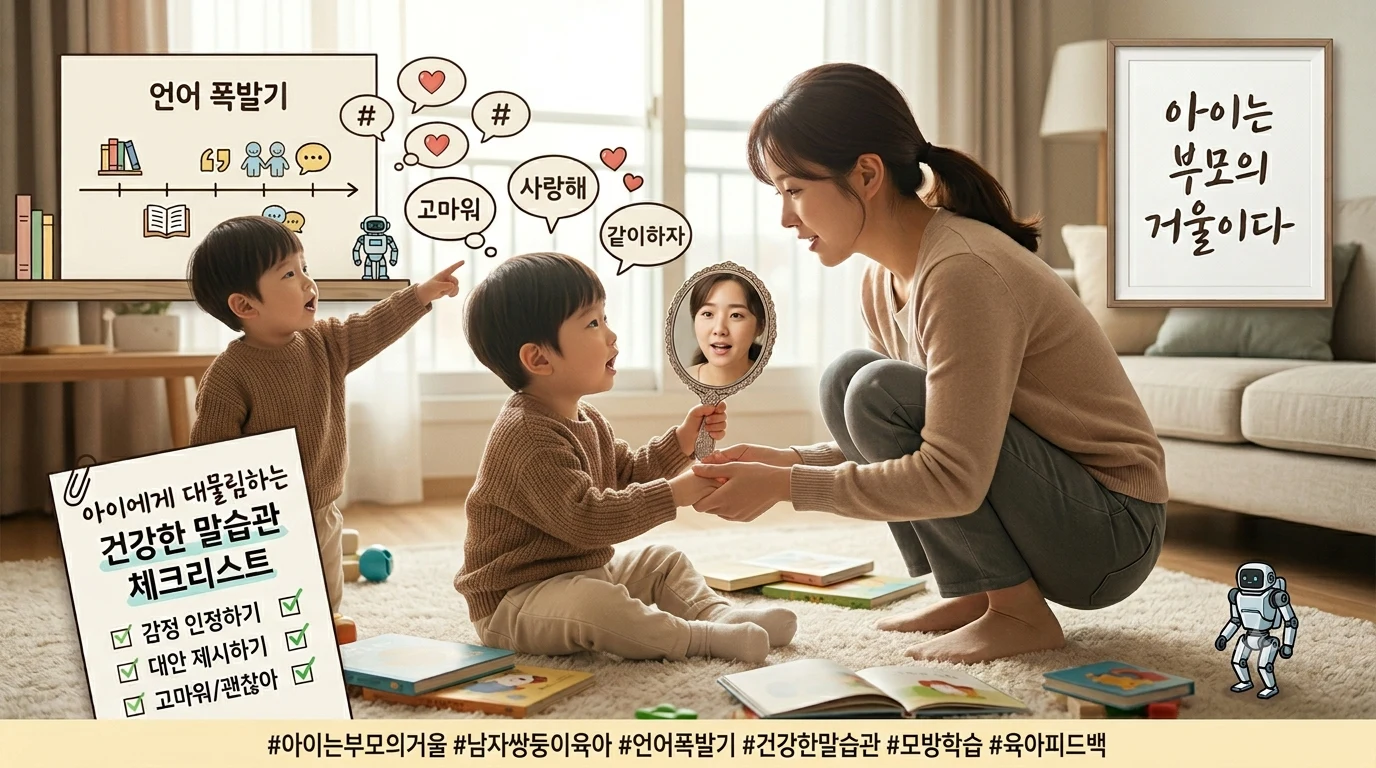 아이가 내 말투를 따라해요 – 부모 말습관 체크리스트와 바꾸는 법