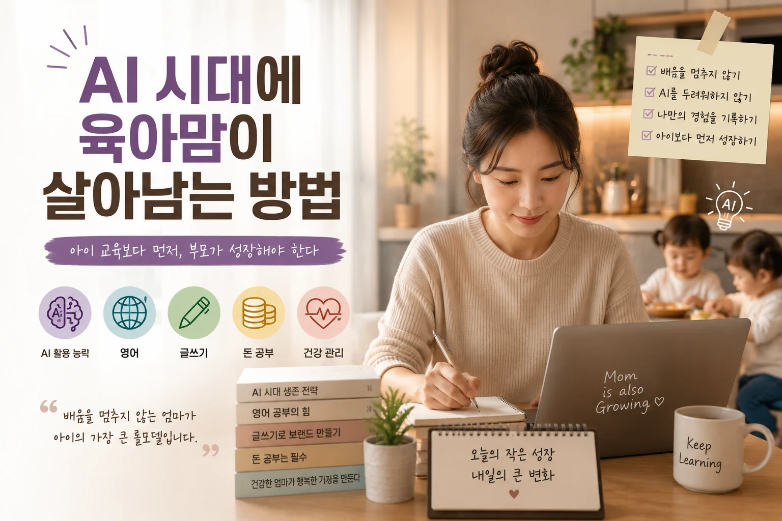 AI 시대 육아맘이 살아남는 법, 아이보다 부모가 먼저 성장해야 하는 이유