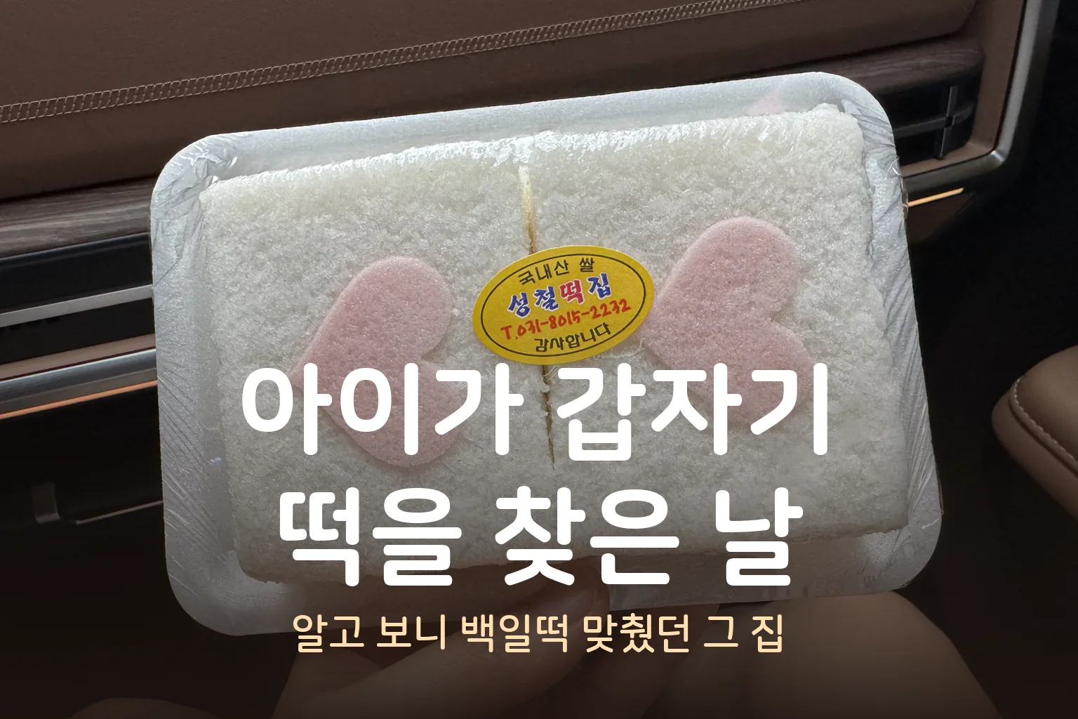 동탄 떡집 성철떡집 후기 – 백설기·꿀떡 맛집, 아이 백일떡까지 (반송동)