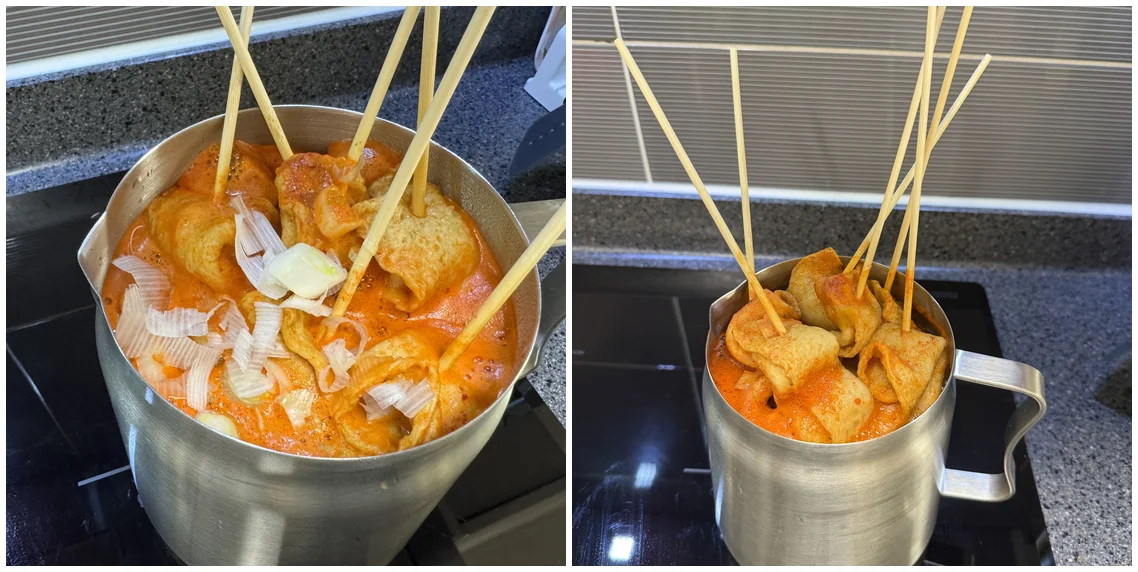 완성된 참도깨비 대구빨간어묵 – 대파까지