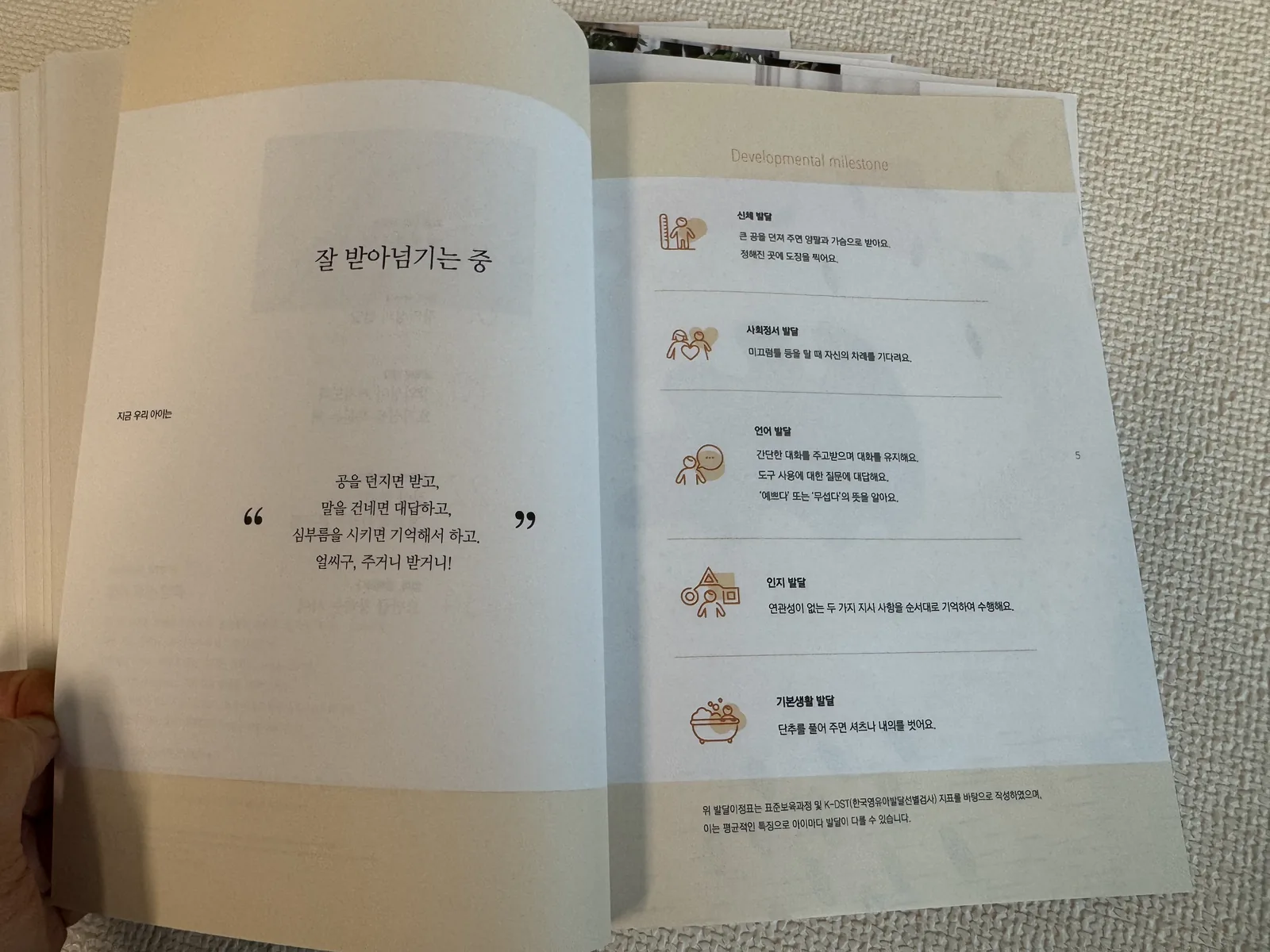 발달 이정표 – 신체·사회정서·언어·인지·기본생활 발달을 한눈에