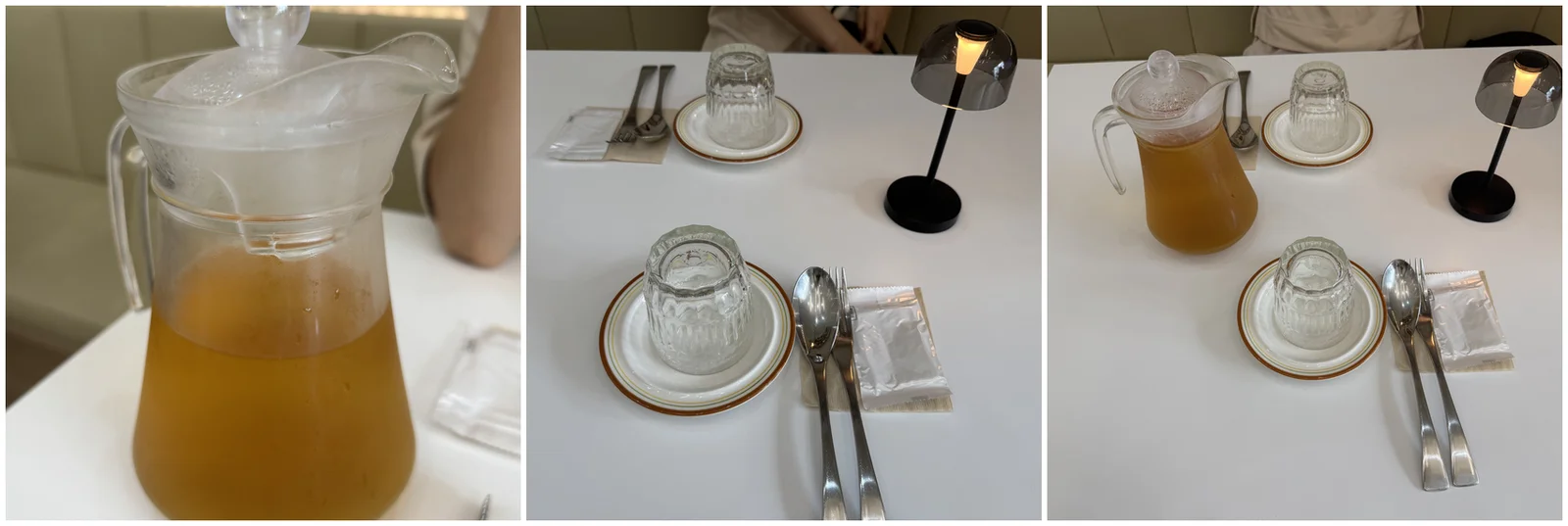 테이블 무드등, 웰컴 보리차, 물잔